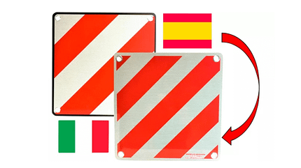 IWH Aluminium Wendewarntafel 2-in-1 Italien / Spanien 50 x 50 cm IWH Aluminium Wendewarntafel 2-in-1 Italien / Spanien 50 x 50 cm