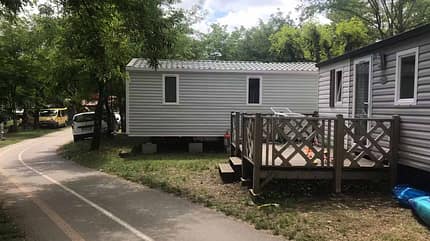 Camping Les Actinidias in Berrias-et-Casteljau, Mobilheim, Mobilehome, Frankreich, Glamping Camping Les Actinidias, Berrias-et-Casteljau