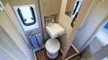 Karmann Bad, Toilette, Dusche