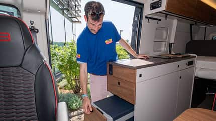 Küche, Campingbus Kühlbox, Küche, Campingbus