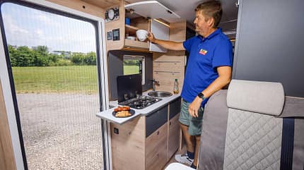 Küche, Dethleffs, Wohnmobil