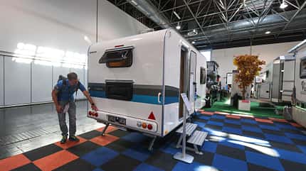 Niewiadow, Wohnwagen, Polen, polnischer Wohnwagen, Camper, N-Lazur 4 Niewiadow, N-Lazur 4