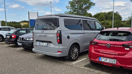 Campingbus, Urlaub Parkplatz, Campingbus, Urlaub