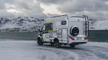 Hymer ML-T Crossover, Wohnmobil, Schnee, Winter
