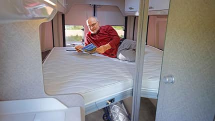 Vergleichstest, Campingbus, Karmann Davis, Hubbett, Matratze f_Etrusco-CV_Karmann-Davis_Bett