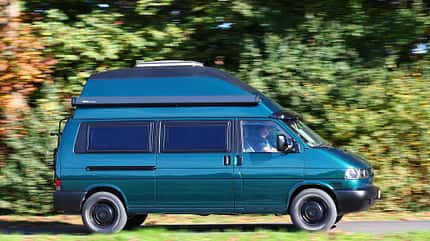 Seitenansicht, VW T4, Youngtimer, Restauration, Camping