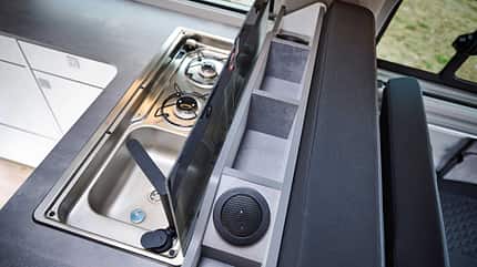 Ford Nugget, Küche, Arbeitsfläche