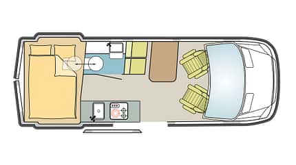 Grundriss Weinsberg, Weinsberg X-Pedition 600 MQ, Offroad, Camping