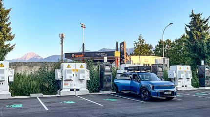 Elektro-Tour, Kia EV9, E-Auto, Ladestation Elektro-Tour, Kia EV9, E-Auto, Ladestation