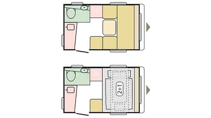 Adria Aviva Lite 300 LH, Grundriss