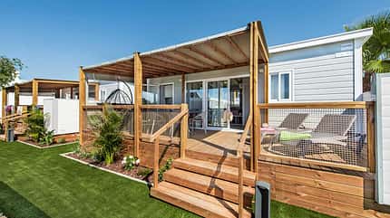 Glamping, Mietunterkunft, Cottage, Außenaufnahme Mobilheim Glamping, Mietunterkunft, Cottage, Außenaufnahme Mobilheim