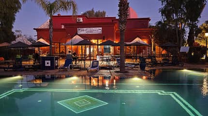 Pool, Marokko, Camping, Urlaub, Winter, Wohnmobil