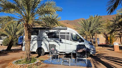Stellplatz, Marokko, Camping, Urlaub, Winter, Wohnmobil