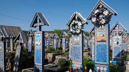 Romania. Maramures. Sapanta. Merry Cemetery. Cimitirul Vesel