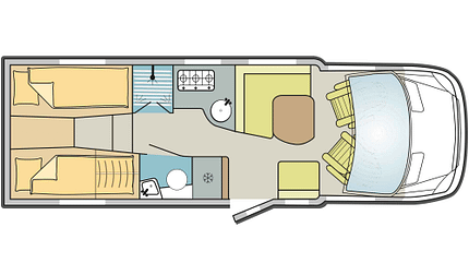 Hymer B-MC T 680, Wohnmobil, Camping, Premium, Urlaub Grundriss, Hymer B-MC T 680, Wohnmobil, Camping, Premium, Urlaub