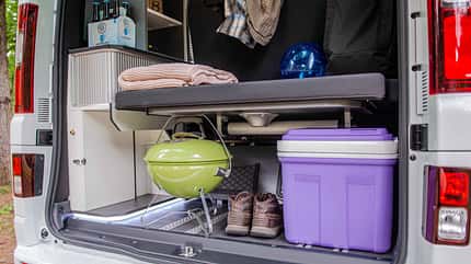 Yucon Renault, Stauraum, Heck, Gepäck