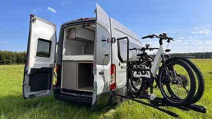 Van Bike Fahrradträger für die Hecktüren von Campingbussen Van Bike Fahrradträger für die Hecktüren von Campingbussen