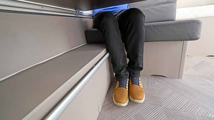 Dethleffs C´GO 495 QSK, Wohnwagen, Caravan, Beinraum