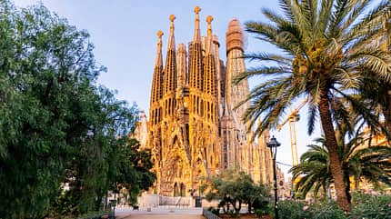 Barcelona, Sagrada Familia, Morgenlicht, Kirche, Architektur Barcelona, Sagrada Familia