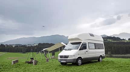 Sprinter, Wohnmobil, Oldtimer, Retro, Camping, Caravan