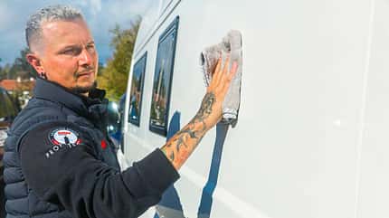 Applizierung, Wohnmobil, caravan, Reinigung, Pflege