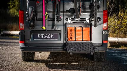 Pushrack modularer Heckträger für Campingbusse - Room Extender