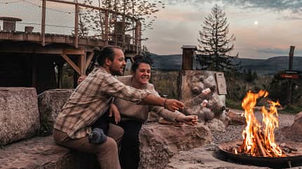 Elsass, Nutchel, Cosy Cabin, Feuerstelle