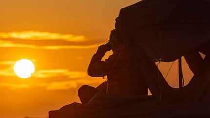 Norwegen, Reise, Sonnenuntergang, Dachzelt xo_Norwegen_Sonnenuntergang
