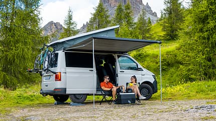 Fiamma F43Van Markise für kompakte Campingbusse mit Aufstelldach