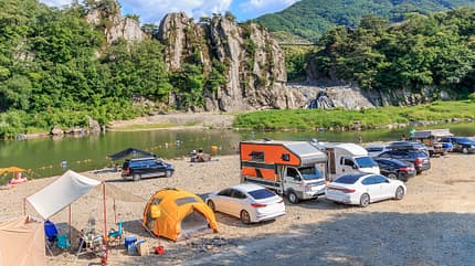 Camping in Korea