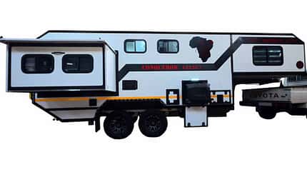 Außenansicht, Aufliegecaravan, Pick-up