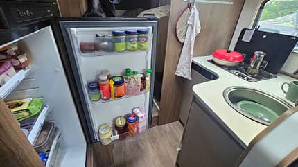 Carado T 447, Reisemobil, Dauertest, Nürburgring, Kühlschrank, Stauraum f_Dauertest_Carado_T_447_Kühlschrank