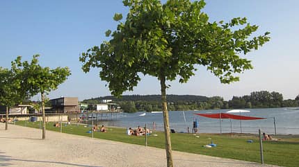 See, Pfullendorf, Schwimmen, Schwäbische Alb Strand, See, Pfullendorf, Schwimmen, Schwäbische Alb