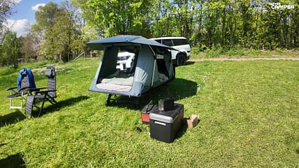 Thule Outset, Zelt, Anhängerkupplung, Dachzelt, Camping Stellplatz, Thule Outset, Zelt, Anhängerkupplung, Dachzelt, Camping