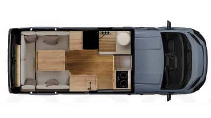 Grundriss, Nomade Nation Space, Campingbus Grundriss, Nomade Nation Space, Campingbus