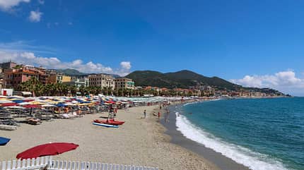 Campingplatz, Italien, Piemont, Ligurien Strand, Campingplatz, Italien, Piemont, Ligurien