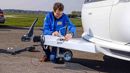 E-Trailer, Sensoren, Hobby De Luxe 460 UFe, Einbau, Nachrüstung, Dauertest, Stützrad, E-Trailer-Bugrad E-Trailer, Sensoren, Hobby De Luxe 460 UFe, Einbau, Nachrüstung, Dauertest, Stützrad, E-Trailer-Bugrad