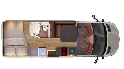 Grundriss, Querbett Grundriss, Querbett