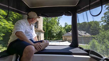 Westfalia-Columbus-Liner, Campingbus, Aufstelldach, Ausblick f_Westfalia-Columbus-Liner_Aufstelldach