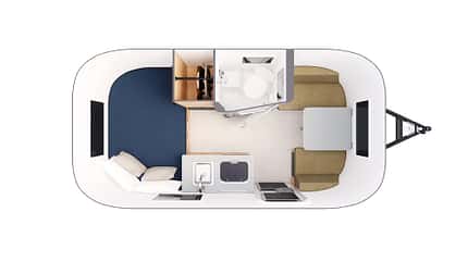 Airstream World Traveler 17RB, Wohnwagen, Amerika, USA Grundriss, Airstream World Traveler 17RB, Wohnwagen, Amerika, USA