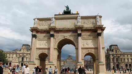 Paris, Camping, Reise, Arc de Triomphe, Tor Paris, Camping, Reise, Arc de Triomphe, Tor