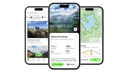 App, Smartphone, Navigation, Urlaub AllTrails, App, Smartphone, Navigation, Urlaub