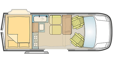 campingbus, rocket, tge Innenansicht