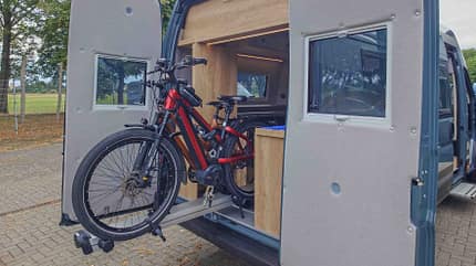 La Strada Avanti R, Reisemobil, La Strada, Fahrradträger, Heck, Fahrrad