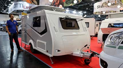 Caravan, Mini Freestyle 320, Außenaufnahme, Bug f_kleine_Caravans_Mini_Freestyle1