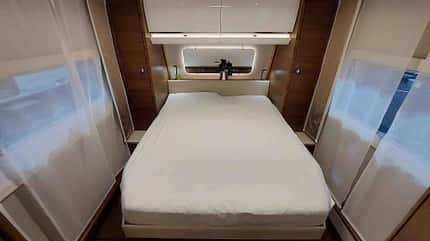 Tandemachser, Wohnwagen, Tabbert Puccini 685 DF Finest Edition, Bett Tandemachser, Wohnwagen, Tabbert Puccini 685 DF Finest Edition, Bett