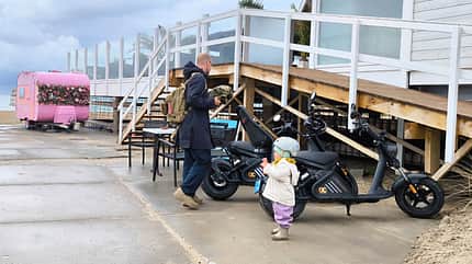 E-Chopper, Strand, Camping