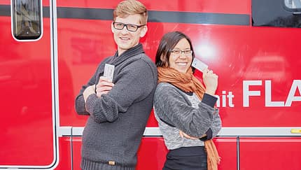promobil- Redakteure mit Führerschein