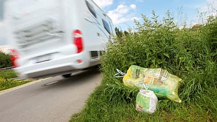 Wer Müll liegen lässt, bringt alle Reisemobilisten in Misskredit.
