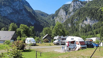 Roßleithen: idyllisch gelegener kleiner Campingplatz.